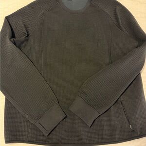 Lulu Waffle Black Sweater